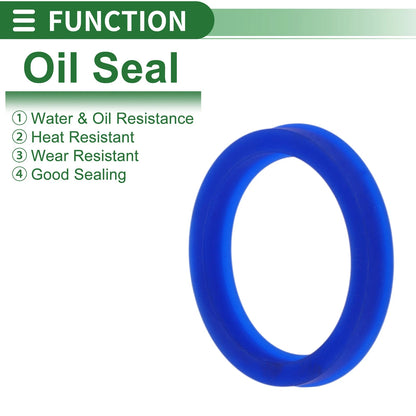 Oil Seal Rotary Shaft Seal TPU 42x52x8mm High Pressure Blue 5 Pcs for Make Model