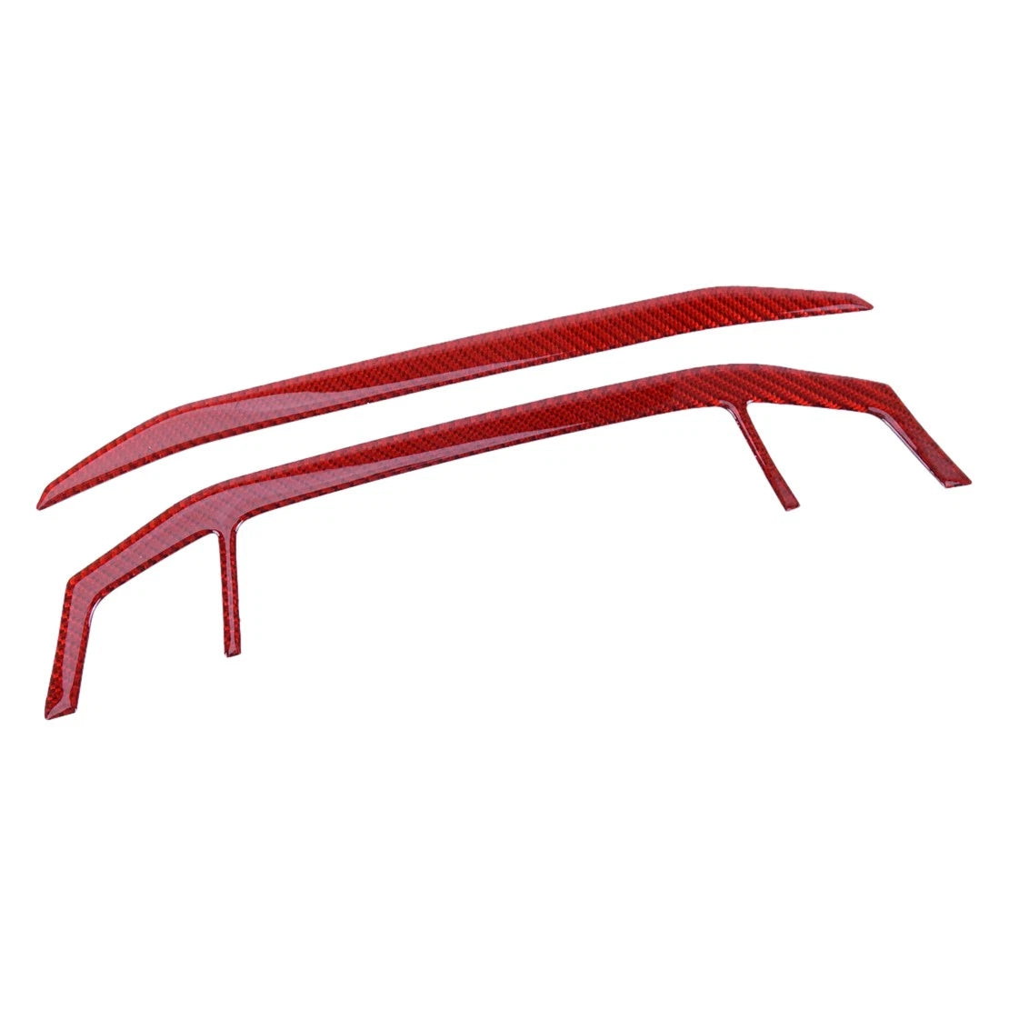 Red Carbon Fiber AC Console Frame Covers for Honda Accord (2013-2017)