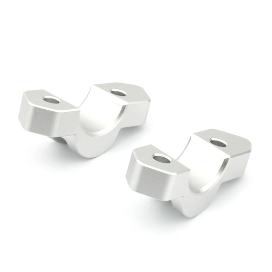 15mm Silver Aluminum Handlebar Risers for BMW R1300GS (2023-2024)