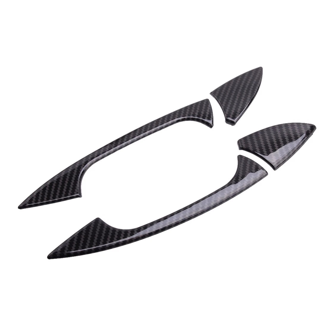 8 x Black Door Handle Cover Trim for Benz GLK, GL, ML, C Class (2010-2015)