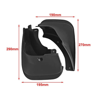 Mud Flaps Set Black for Toyota Corolla (1993-1997)