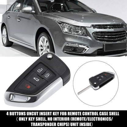 4 Button Key Fob Case Keyless Entry Shell for Chevrolet OHT01060512