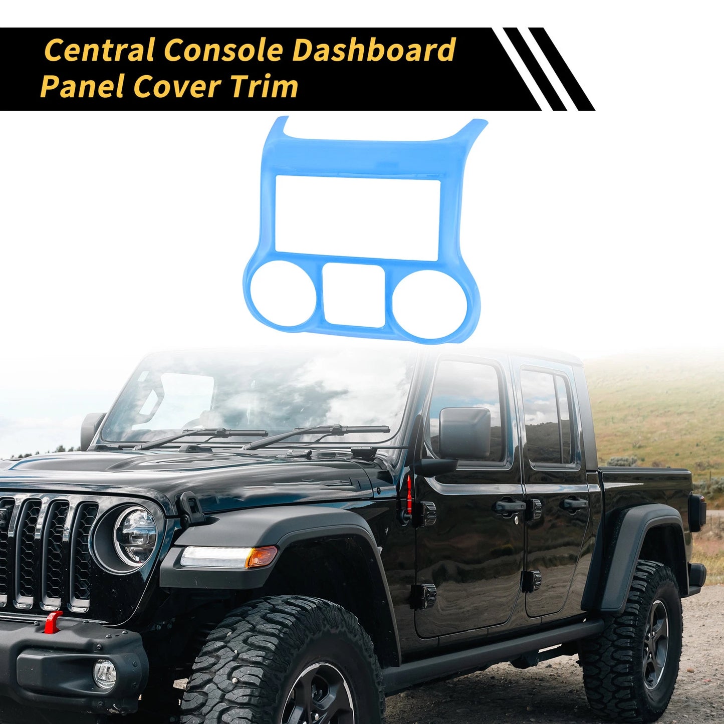 Central Console Dashboard Panel Cover Trim for Jeep Wrangler JK JKU (2007-2018)