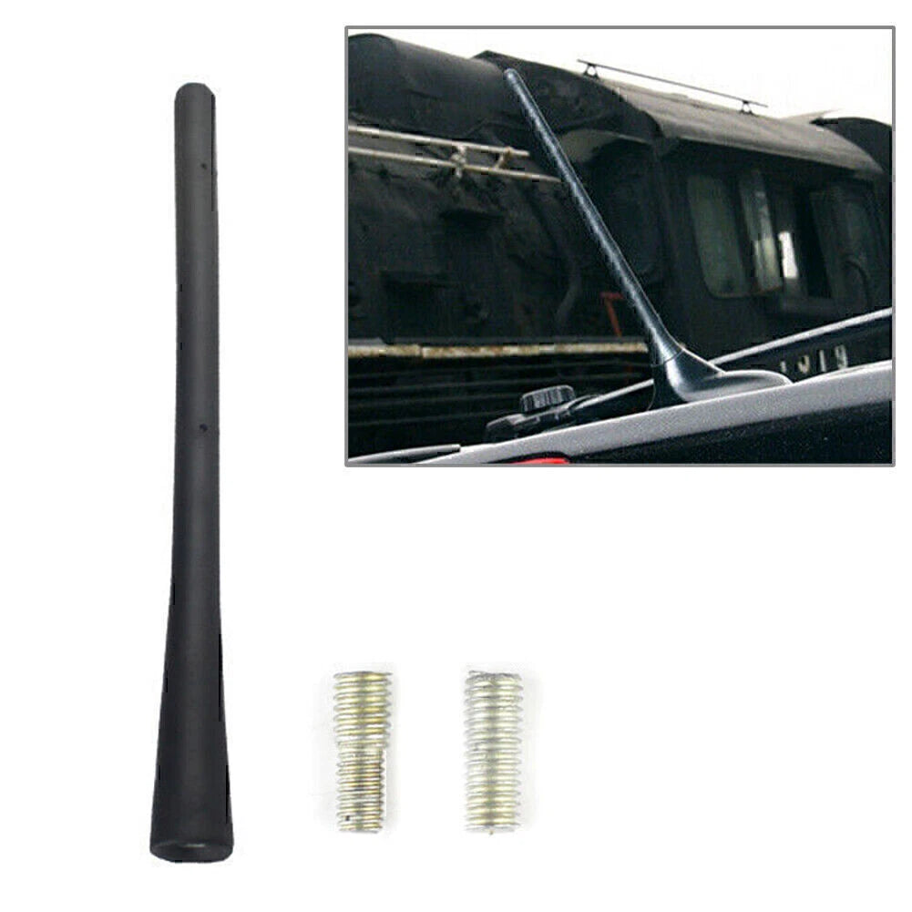 8" Universal Aerial Antenna for Car AM/FM Radio Short Stubby Rubber Black