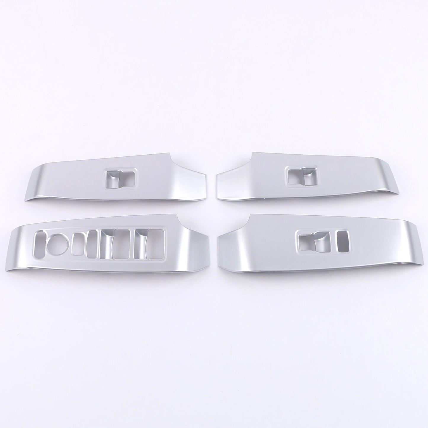 Door Window Lift 4x LHD Matte Silver Cover Trim for Honda Civic (2022-2023)