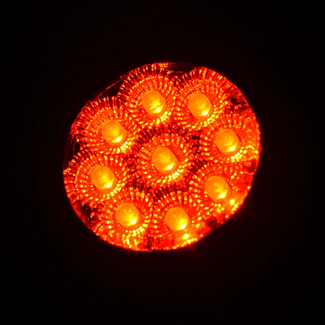 4 x 2" Round LED Side Marker Lights for Car Truck Trailer Van Caravan