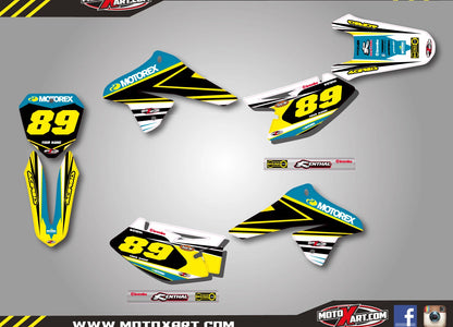 Custom Graphic Kit - STRIKE STYLE for Suzuki DRZ 125 (2008-2020) Decals