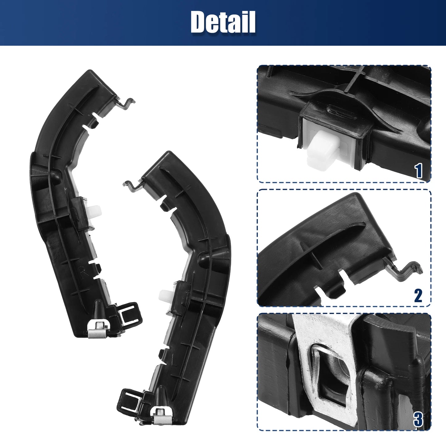 Front Left and Right Bumper Brackets for Dodge Challenger