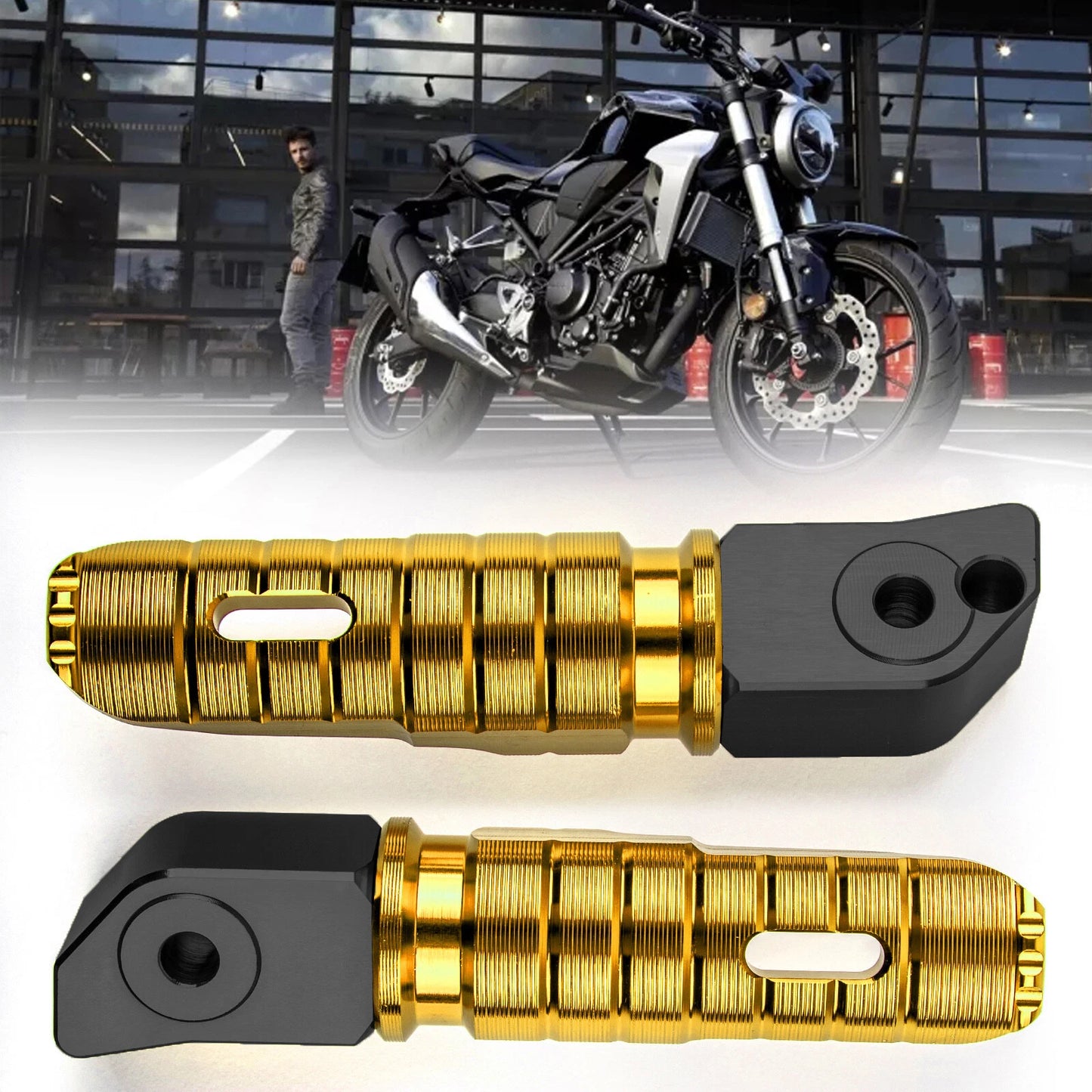 Rear Foot Pegs for Honda Rebel 250/300/500, CBR1000RR, CB1100, CBR900