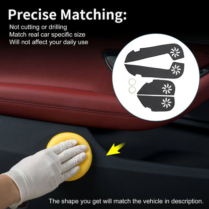 Door Kick Pad Protector for Infiniti FX35 FX45 (2009 - 2013) Black