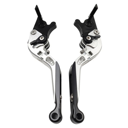 CNC Extendable Brake Clutch Levers for Honda VFR1200F (2010-2014) Silver