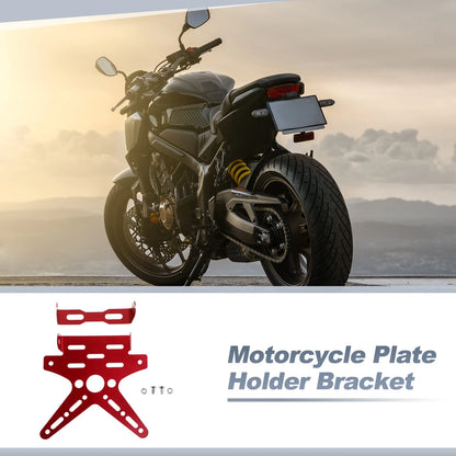 Plate Mount / 26x10 mm / Aluminum Alloy Red for Motorcycle