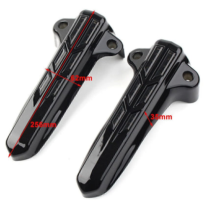 Front Lower Fork Leg Covers LED Amber Lights for Harley FLHR FLHTK FLHX (14-20)