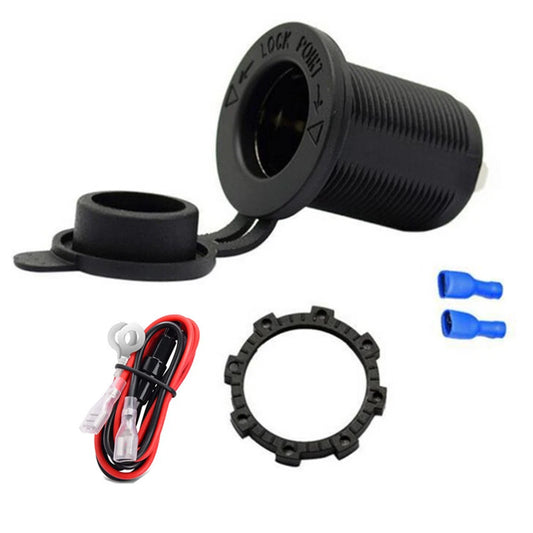 12V Cigarette Lighter Socket Power Outlet for Car Motorcycle ATV