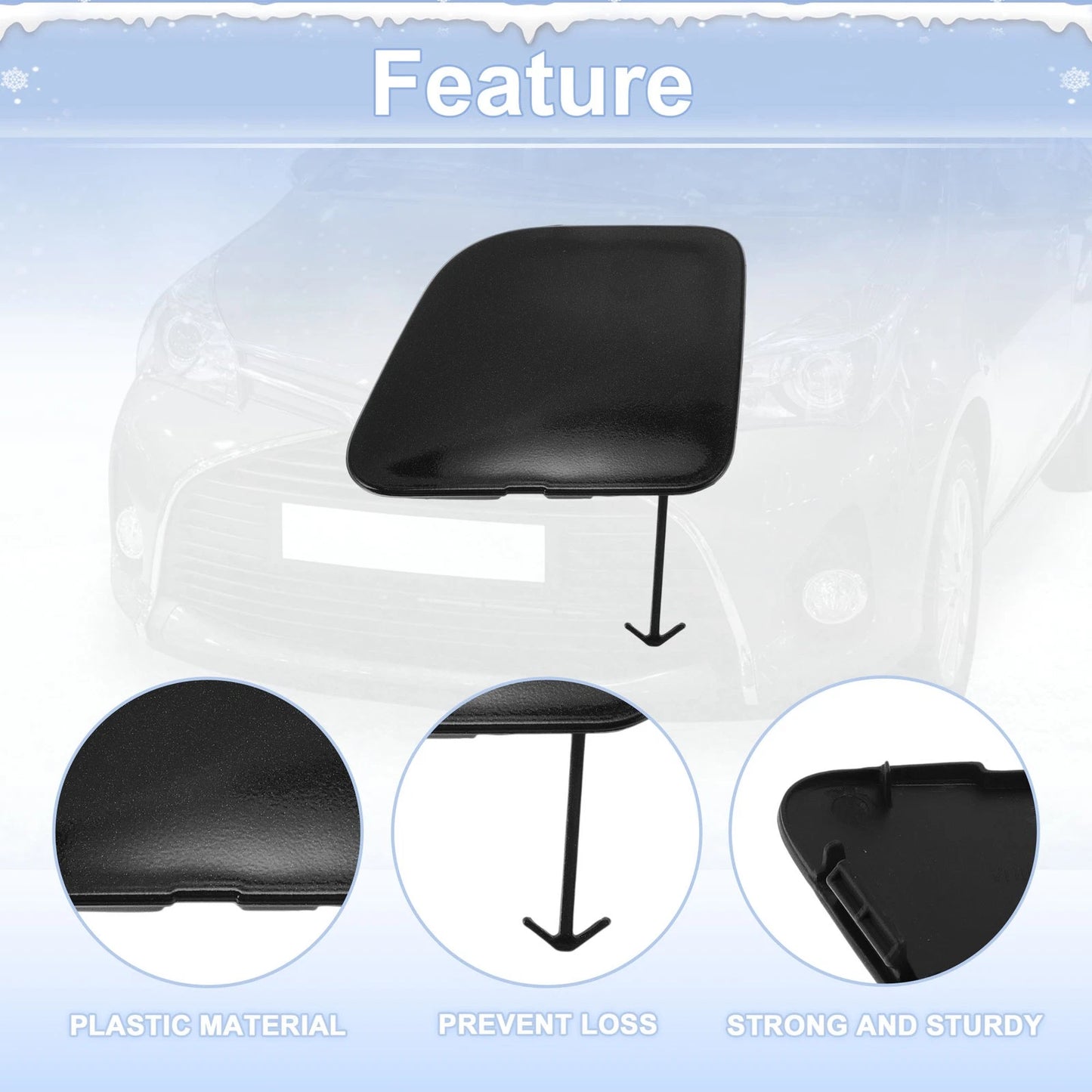 Right Front Tow Hook Cover for Toyota Prius V (2014-2017)