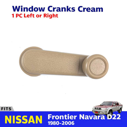 Window Cranks Cream 1 PC Fits Nissan Frontier Navara D22 Pickup UTE 1998-05 D06