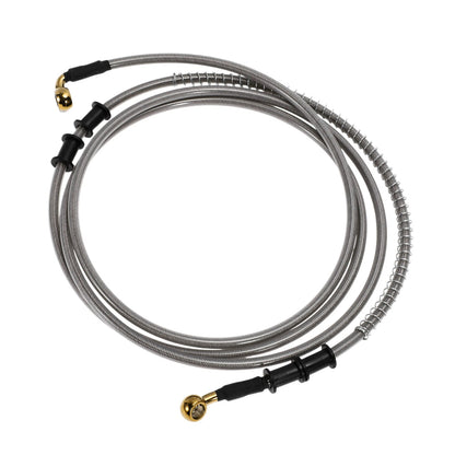 Oil Hose Line 250cm for Motorcycle Silver Tone