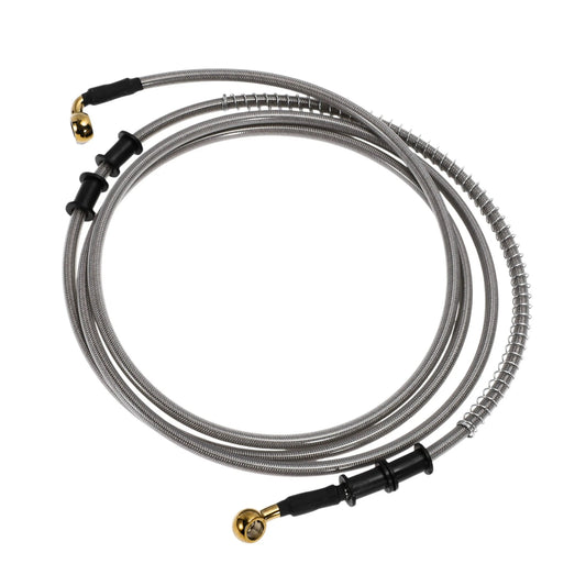 Oil Hose Line 250cm for Motorcycle Silver Tone