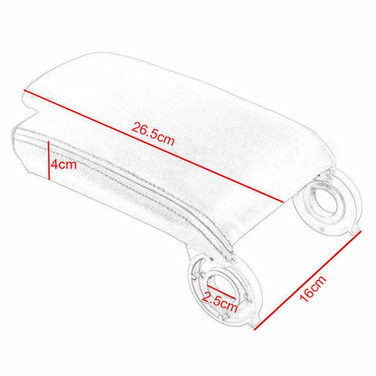Center Console Lid Armrest for BMW E46 3 Series (1999-2004) - Black Cover
