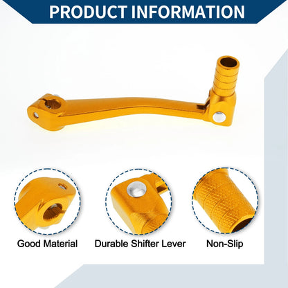 Folding Motorcycle Gear Shifter Lever for Bosuer 125 Gold Tone