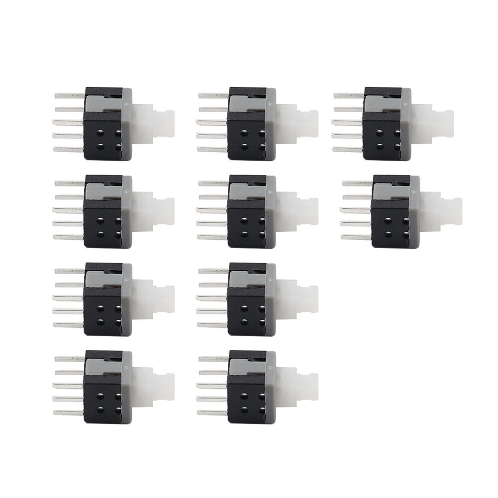10 x 5.8x5.8x10mm Tactile Self Lock 6 Pin Push Button Switch for Various Models