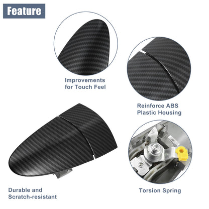 Front Right Exterior Door Handle Carbon Fiber for Honda CR-Z (2011-2016)