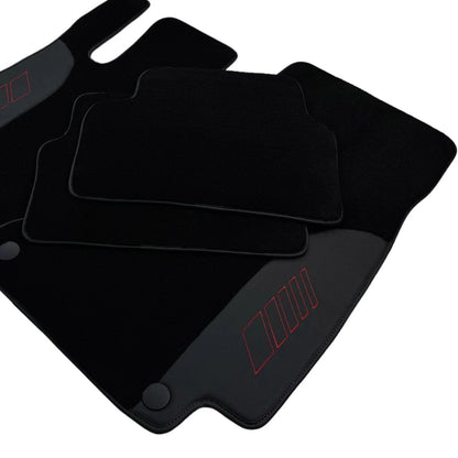 Black Floor Mats for Mercedes Benz S-Class W126 (1979-1991)