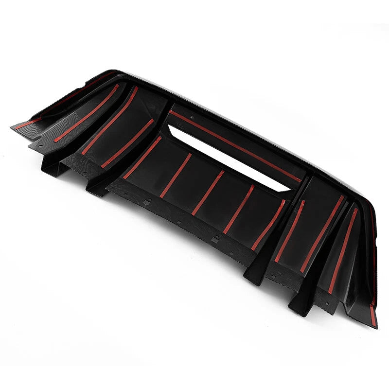 Carbon Fiber Rear Bumper Diffuser Spoiler for Ford Mustang GT S650 (2024+)