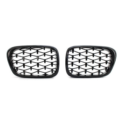 Honeycombe Style Front Bumper Mesh Grille for BMW E39 5-Series (1999-2003)