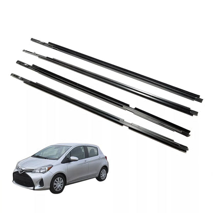 Front Rear Door Glass Weatherstrip for Toyota Yaris 2007-2013