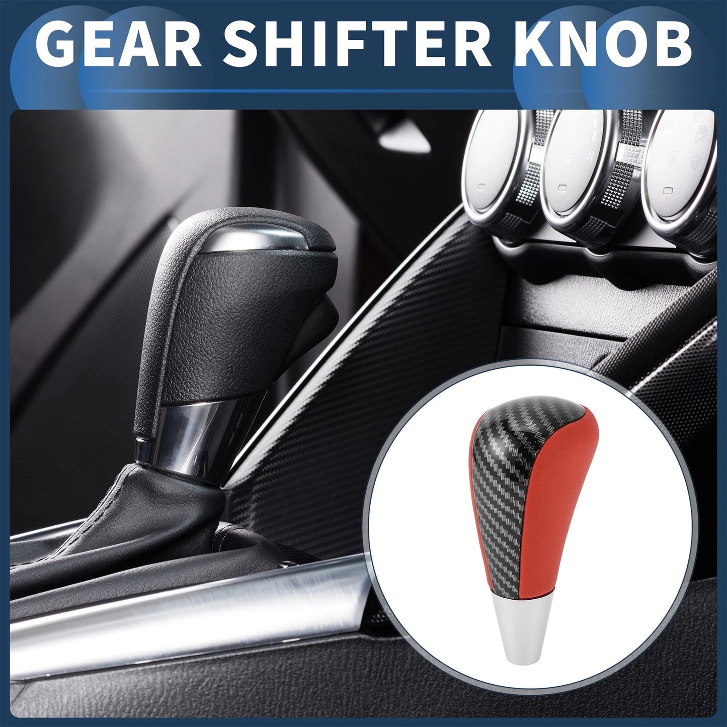 Automatic Gear Shifter Knob for Toyota 4Runner 2003-2021 Black Red
