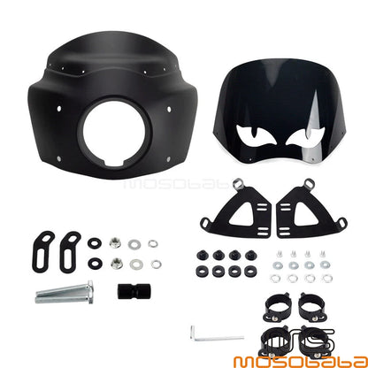 Headlight Fairing + 12" Windshield for Harley Low Rider S FXLRS 2020-2023