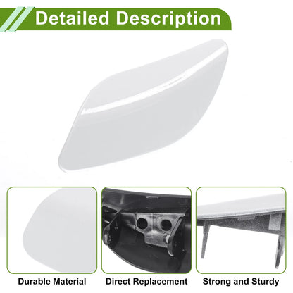 Left Washer Nozzle Cover Cap for Porsche Cayenne (2008-2010) White