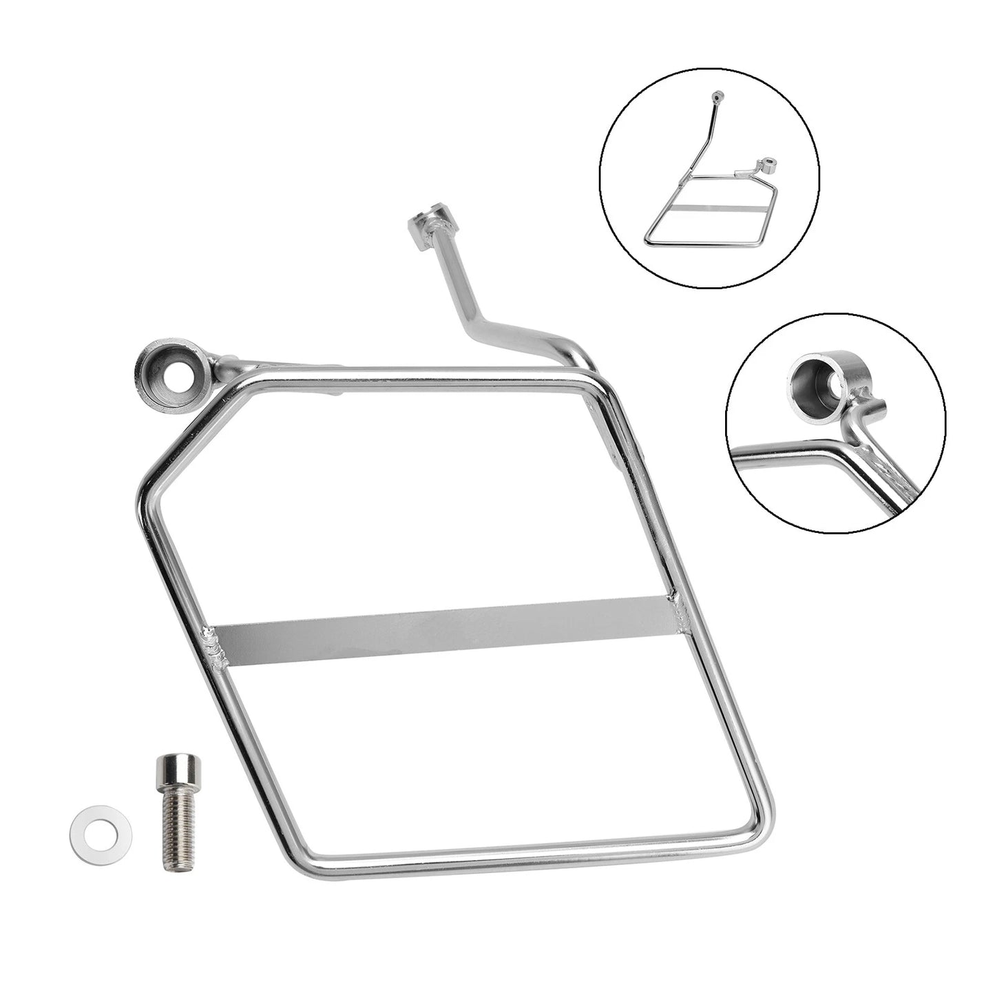Saddlebag Mounting Bracket Left Chrome for Honda Monkey 125 (2018-2024)