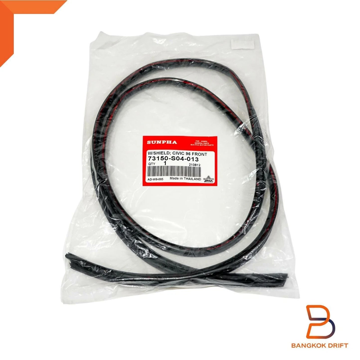 Windshield Rubber Seal Molding for Honda Civic 4D Sedan (1996-2000)