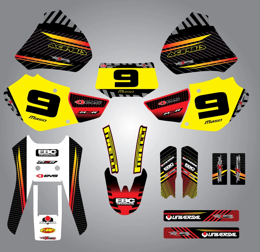 Full Custom Graphic Kit for Honda XR 250 400 (1996-2004)