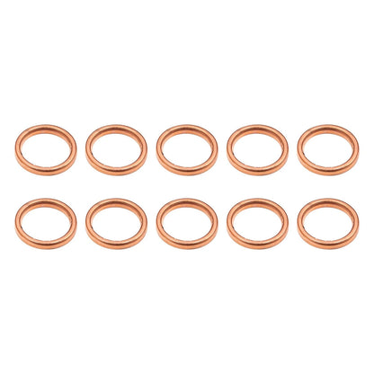 10 x Metal Motorcycle Exhaust Pipe Muffler Gaskets for Honda GY6-125 ATV