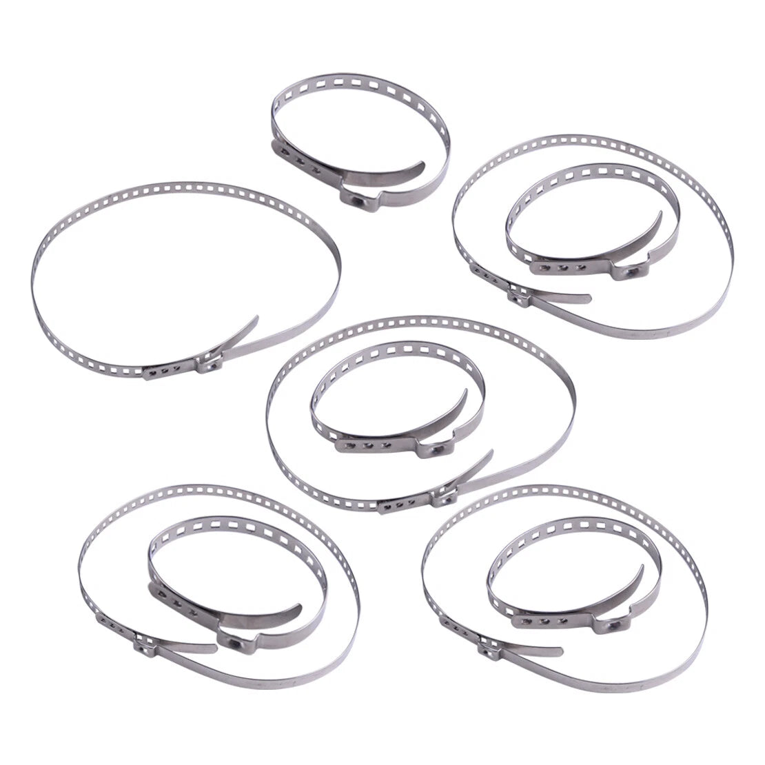 10pcs Adjustable Axle CV Joint Boot Crimp Clamps  (N/A)