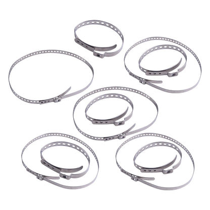 10pcs Adjustable Axle CV Joint Boot Crimp Clamps  (N/A)