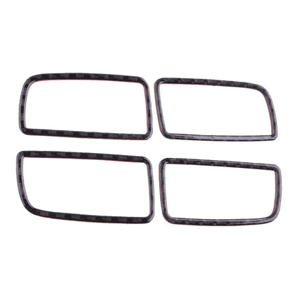4x Carbon Fiber Volt Meter Oil Temp Covers for Chevy Camaro (2010-2015)