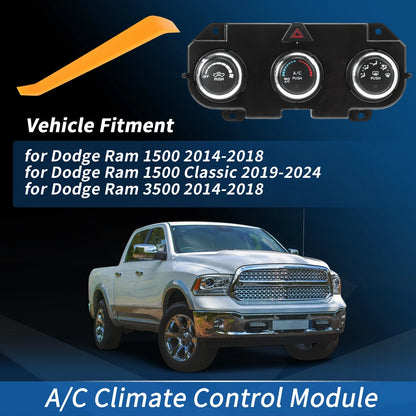 A/C Heater Climate Control Module for Dodge Ram 1500 (2014-2018)