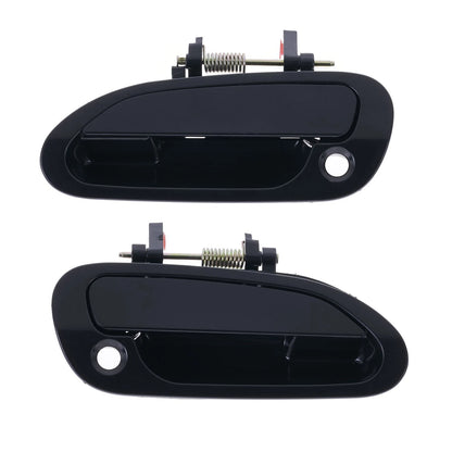 Outer Door Handle Set of 2 for Honda Accord 1998-2003 Black Front Left & Right