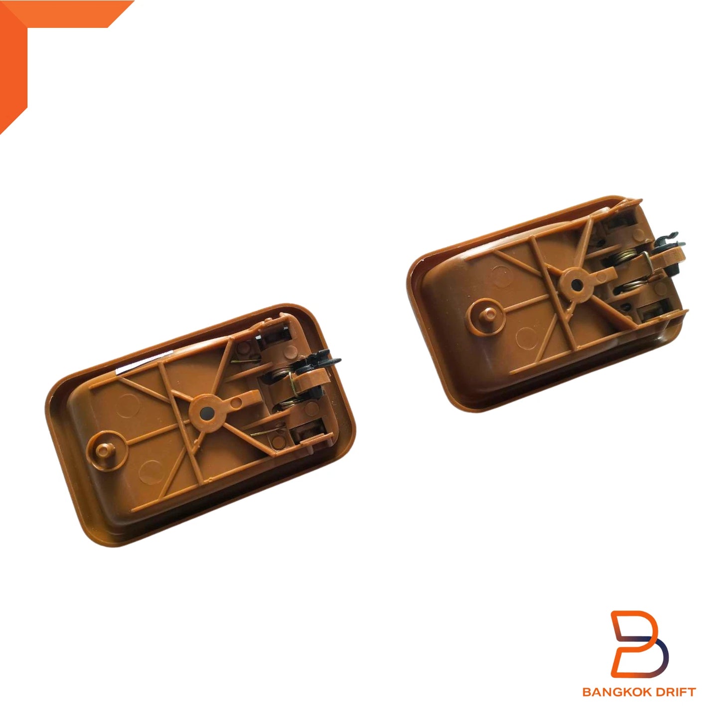 Brown Inner Door Handle Pair for Mazda B-Series Bravo (1985-1998)