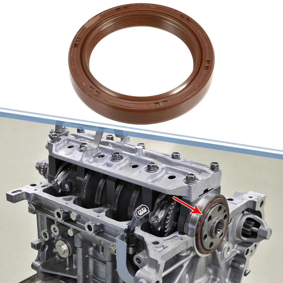 2 x Engine Crankshaft Oil Seal for Toyota Camry (1984–2001)