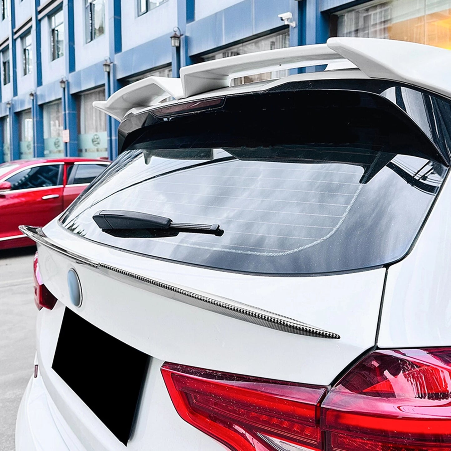 Rear Spoiler Lip for BMW X3 G01 LCI M Sport (2018-2024) 1 x Carbon Look