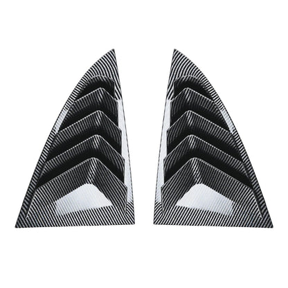 Carbon Fiber Rear Window Louver Cover Trim for Tesla Model Y (2020-2023)