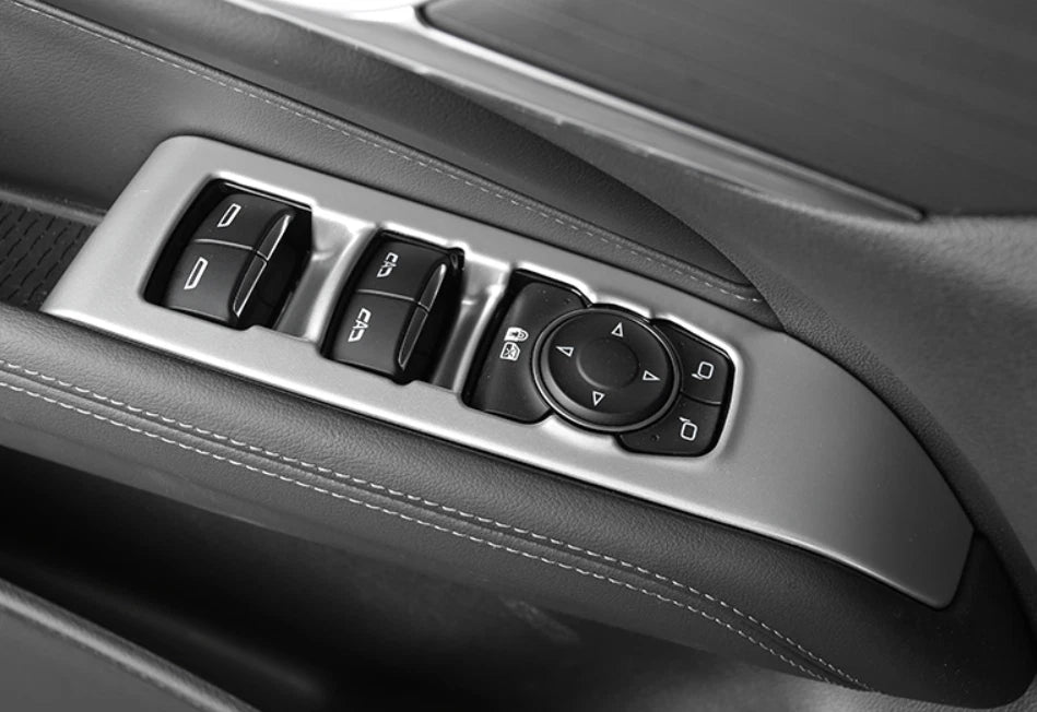 Window Lift Switch Panel Cover Trim for Cadillac CT4 ATS 2020-2023 Matte Silver