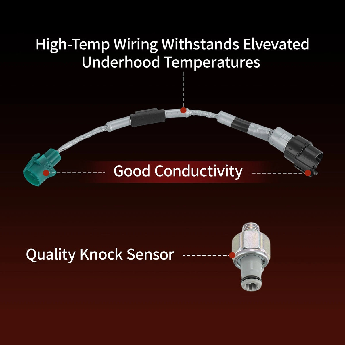 Knock Sensors  Wiring Harness for Toyota 4Runner (1988-1992)
