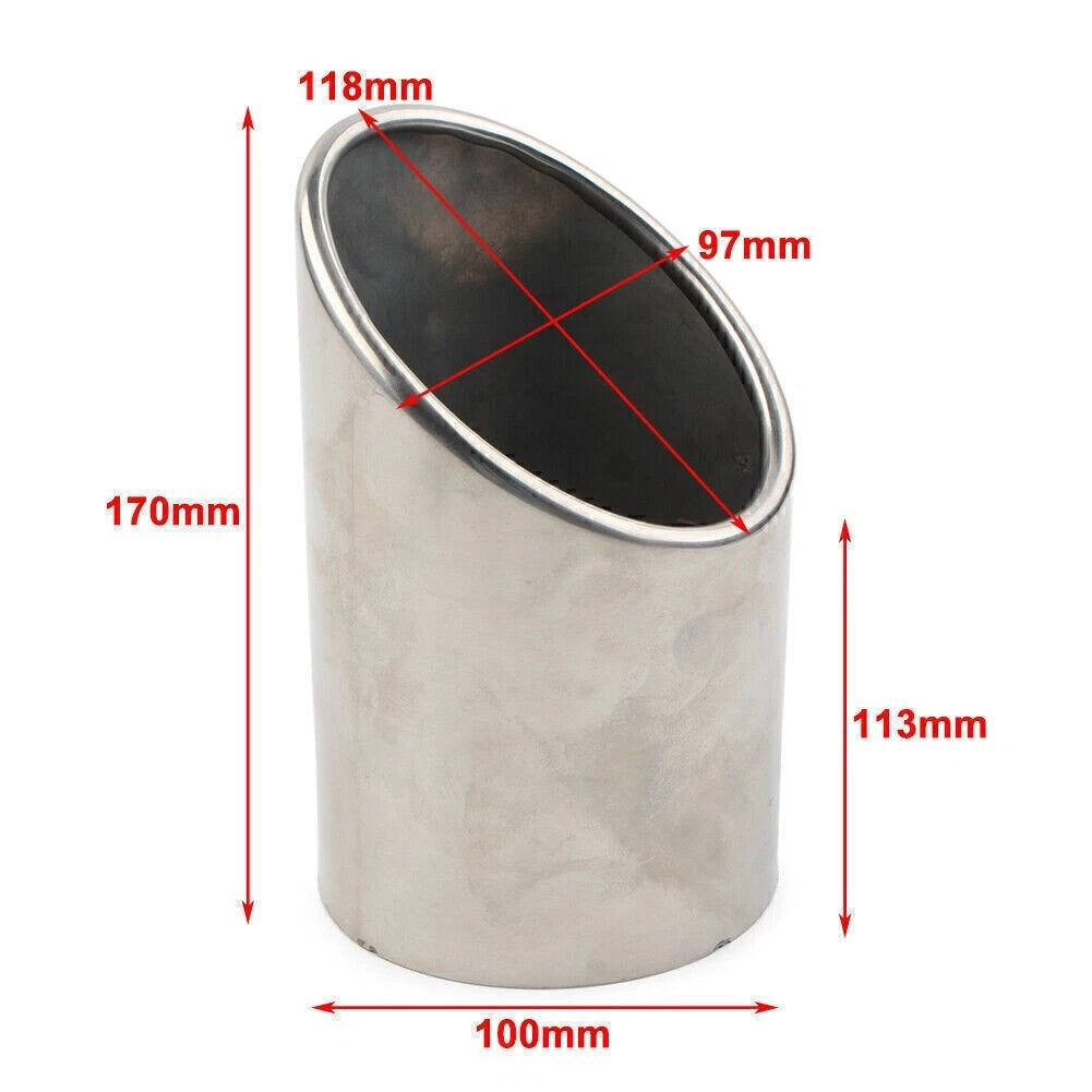 Stainless Rear Exhaust Pipe Tail Muffler Tip for Chevrolet Malibu (2010-2021)