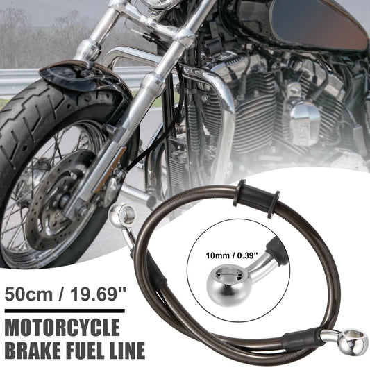 50cm / Braided Brake Clutch Oil Hoses Line Pipe for Motorcycle ATV Dirt Bike